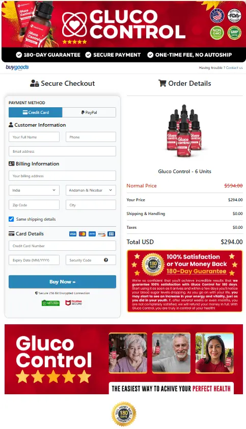 Order GlucoControl Now